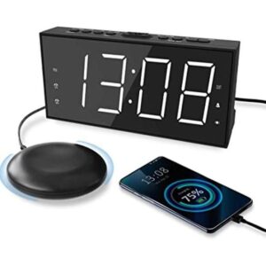 Reloj despertador súper fuerte con agitador de cama para_1