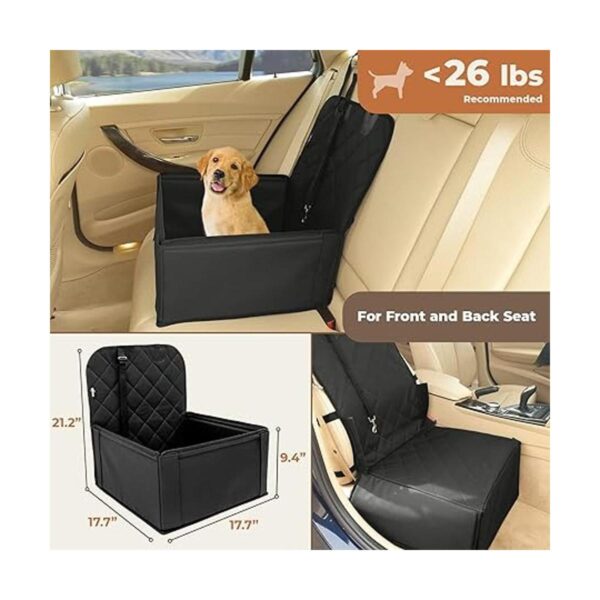 Asiento de coche extra estable para perro asiento de