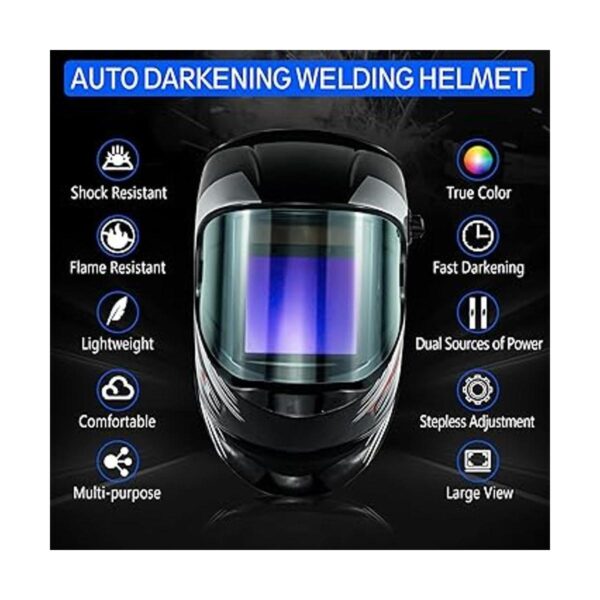 TRQWH Casco de soldadura gran visión color real_2