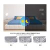 WulaWindy Reloj despertador digital gran pantalla LED de_4