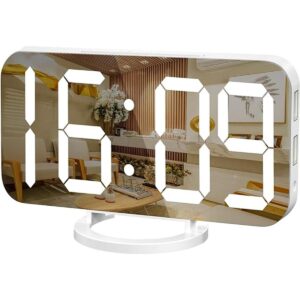 WulaWindy Reloj despertador digital gran pantalla LED de_1