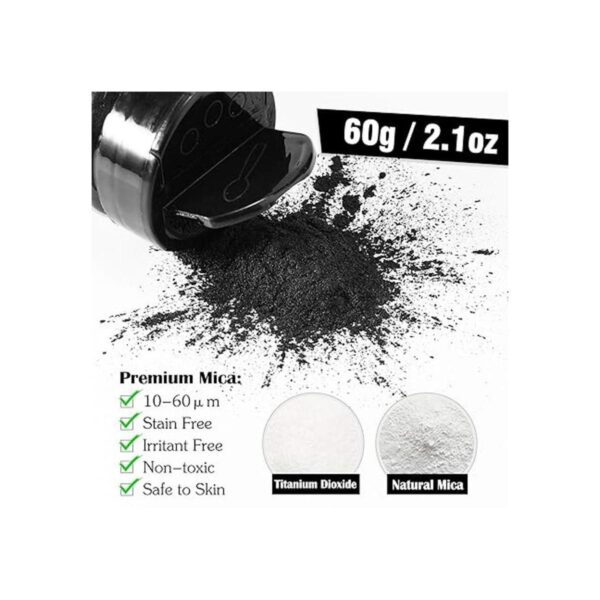 Polvo de mica negra 2.1 onzas 2.12 oz Tinte de resina_3