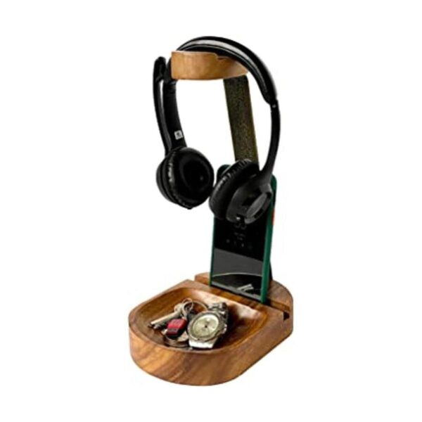 Wrightmart Soporte para auriculares de madera soporte_1