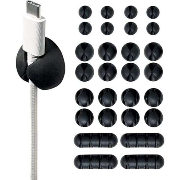 WrapIt Storage Clips para cables paquete de 28_1