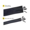 WrapIt Storage Funda para cable con cremallera 36 x 4_5