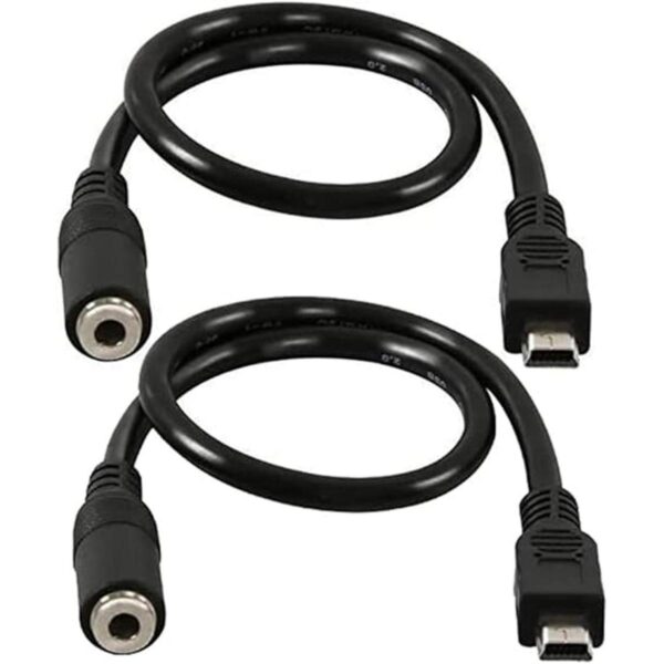 Qaoquda Cable de audio mini USB macho a hembra de 0.138