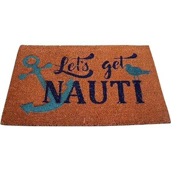 Lets Get Nauti con diseño de ancla para puerta fibra de_2