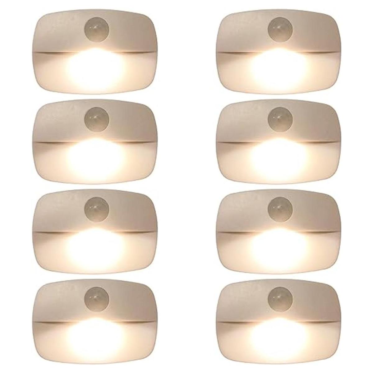 Wotermly Paquete de 8 luces con sensor de movimiento para
