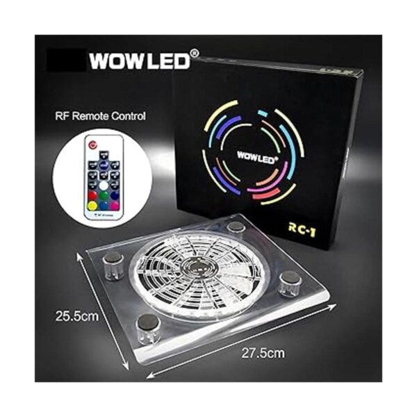 WFPOWER Soporte para ventilador de refrigeración LED RGB_3