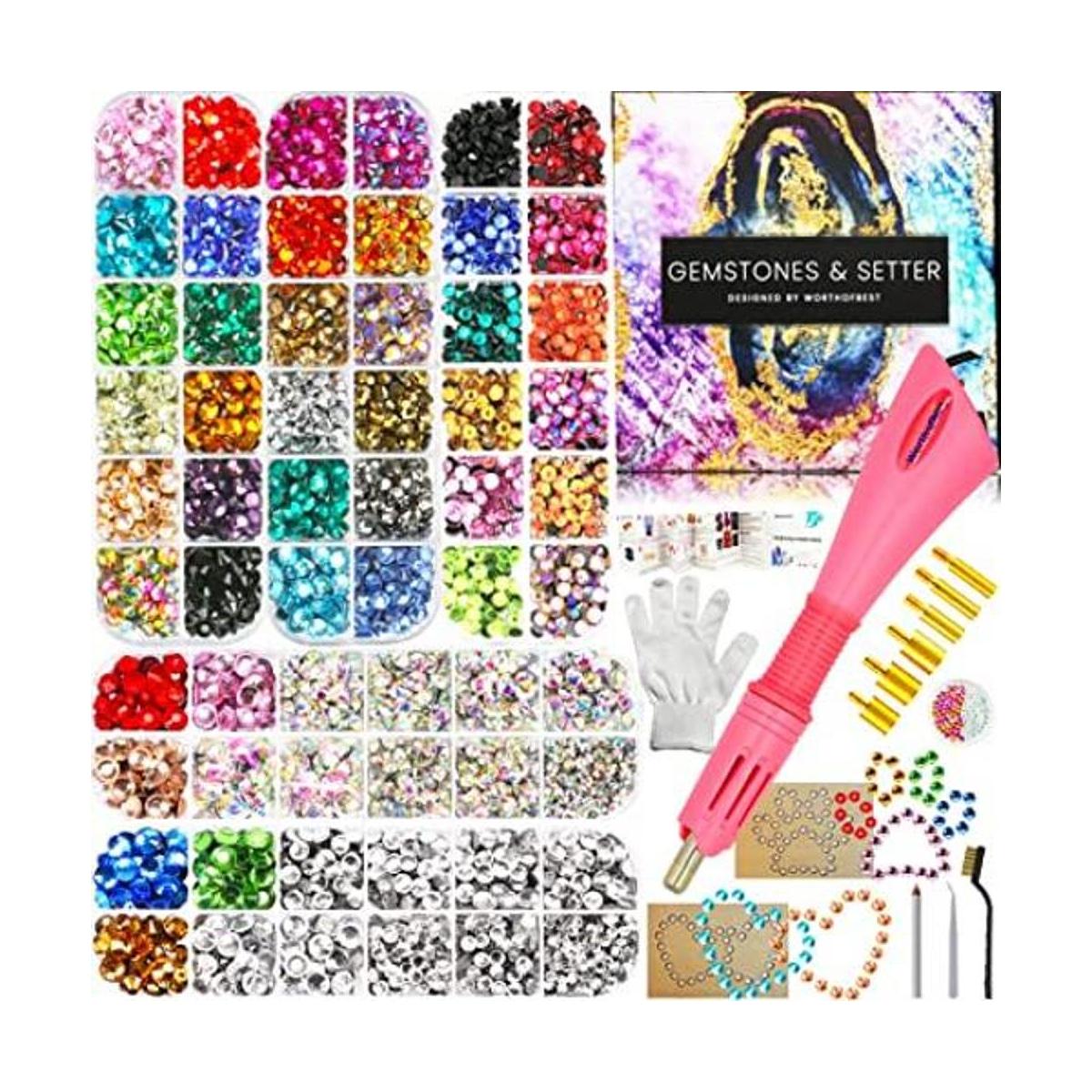 Aplicador de diamantes de imitación termofijos kit