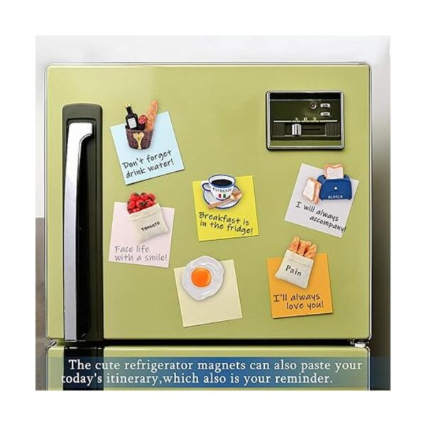 Worldity 6 imanes de alimentos para imanes de nevera