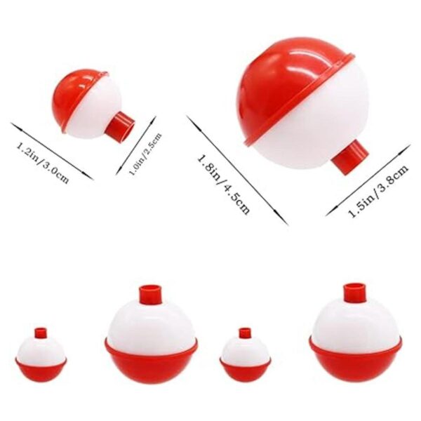 Woozettn 60 flotadores de pesca bobber de pesca ABS duro