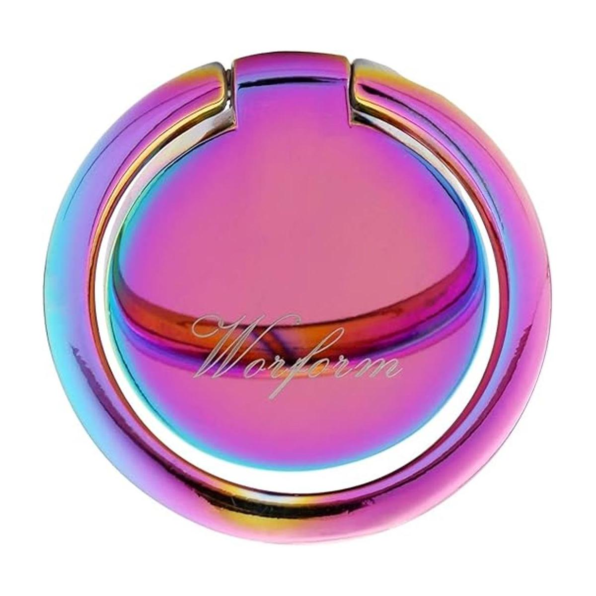 Soporte de dedo con anillo de teléfono arco iris soporte