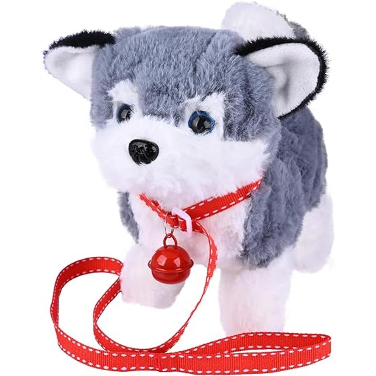 WorWoder Peluche de Alaska cachorro de juguete electrónico