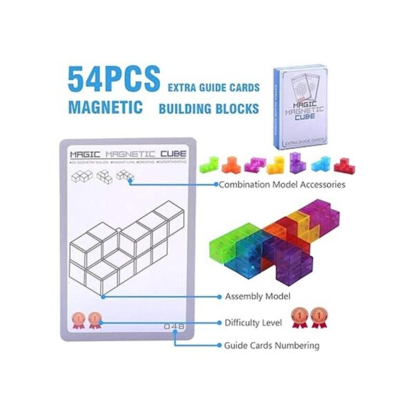 WorWoder Bloques de construcción magnéticos mágicos 3D_3