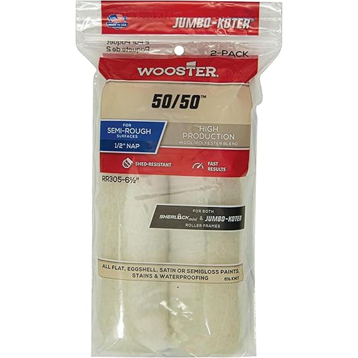 Wooster Brush jumbokoter 5050 Roller 12inch Nap 2pack