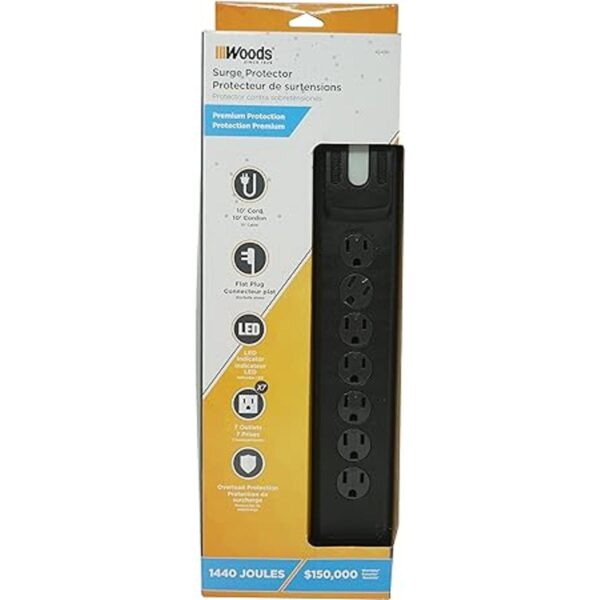 Woods Protector contra sobretensiones 41496 con función de