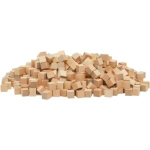 Woodpeckers Cubos de madera de 1 pulgada caja de 50