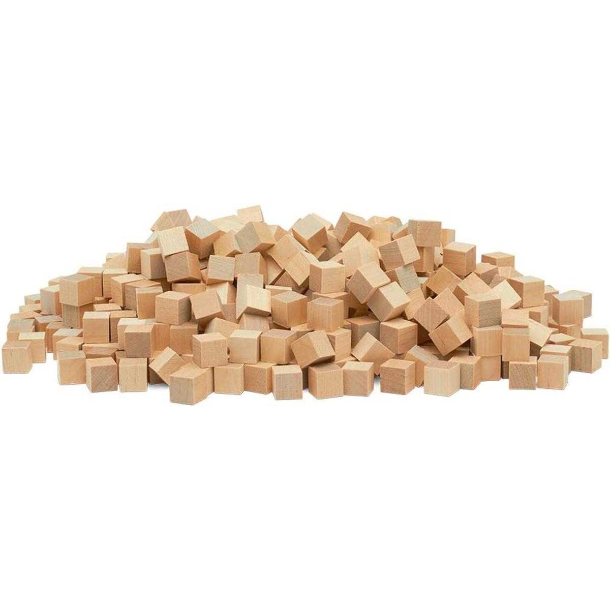 Woodpeckers Cubos de madera de 1 pulgada caja de 50