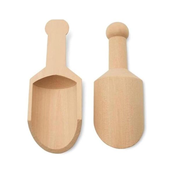 Wooden Scoopers 438 Inches Long 10 Unfinished Small_2