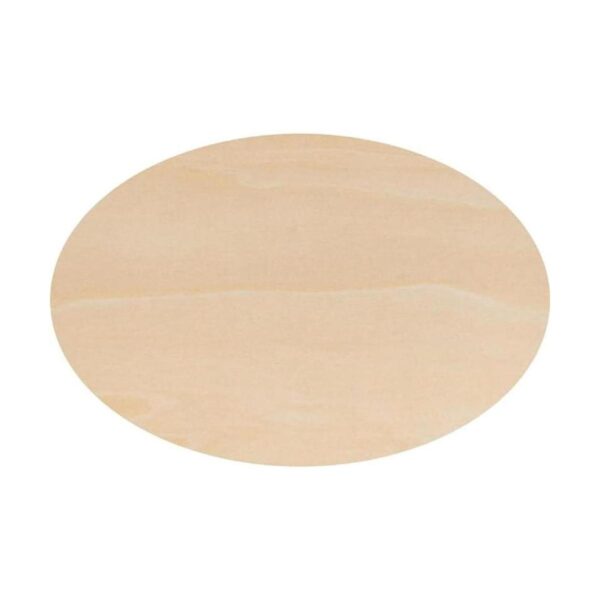 Wooden Oval Cutout 8.5 x 12 Inch Bag of 3 Unfinished Wood_1