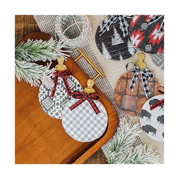 Woodpeckers Adornos de Navidad para decorar redondos