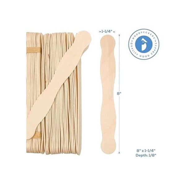 200 palillos de madera natural para artesanías Woodpeckers