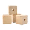 Woodpeckers Cuentas cuadradas de madera de 1 pulgada con