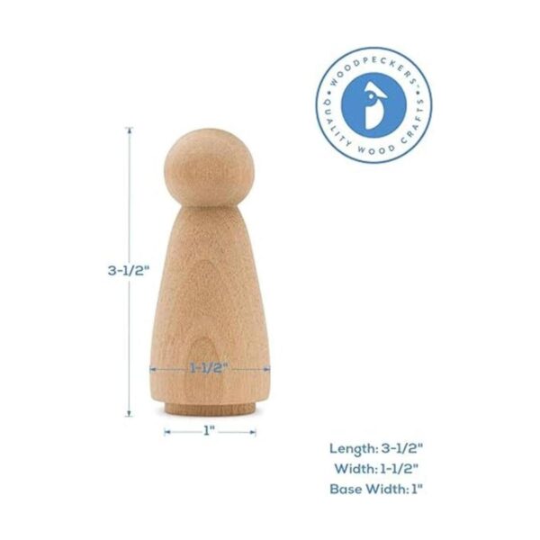 Muñecas grandes de madera de 312 pulgadas para personas