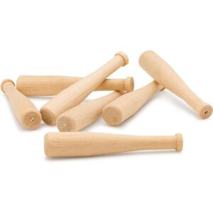 Woodpeckers Mini bates de béisbol de madera sin terminar