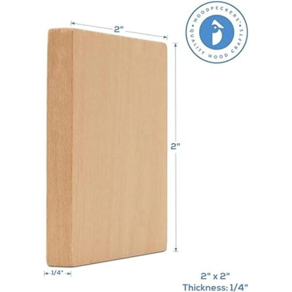 Woodpeckers Azulejos de madera 2 x 2 pulgadas paquete