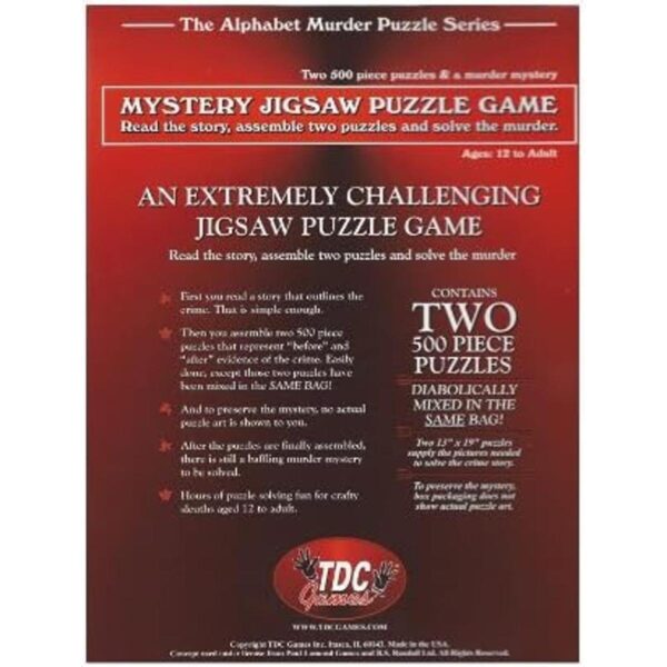 Puzzle misterio del alfabeto B Is For Birthday_2