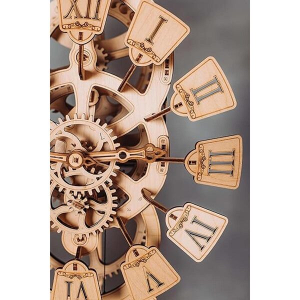 Reloj de pared con péndulo de madera para construir reloj_5