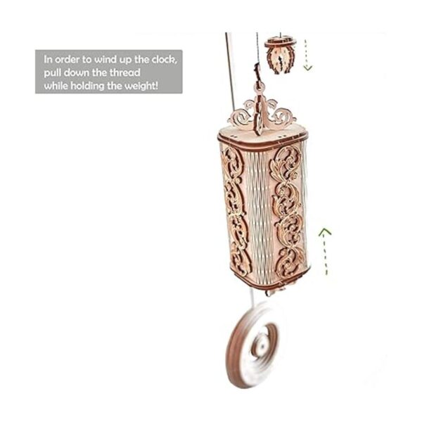 Reloj de pared con péndulo de madera para construir reloj_6