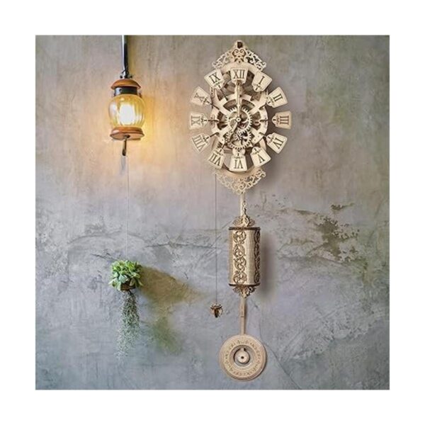 Reloj de pared con péndulo de madera para construir reloj_2