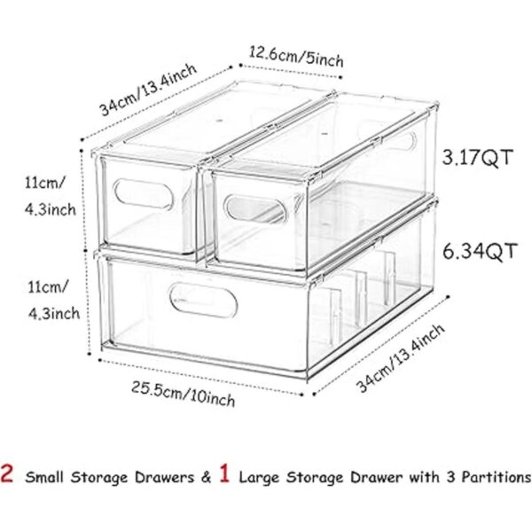 Wonlooker Contenedores organizadores de refrigerador con_6