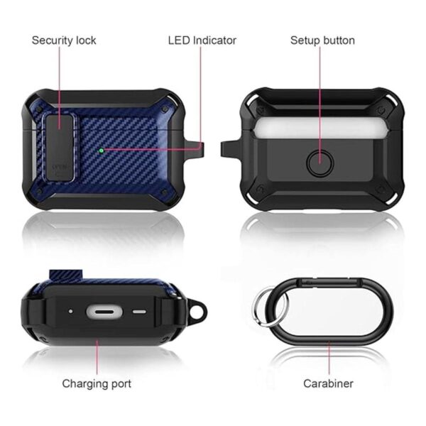 Wonjury Funda compatible con Airpods Pro de 2 generación