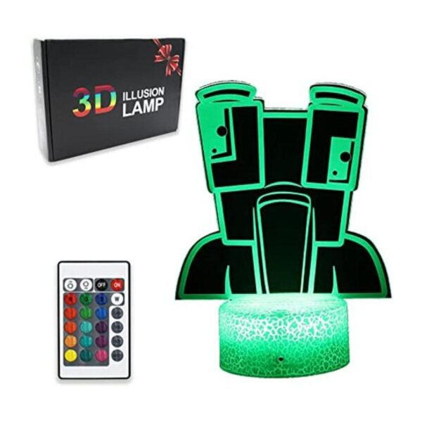 Unspeak Luces nocturnas ilusión 3D lámpara de mesa de_1