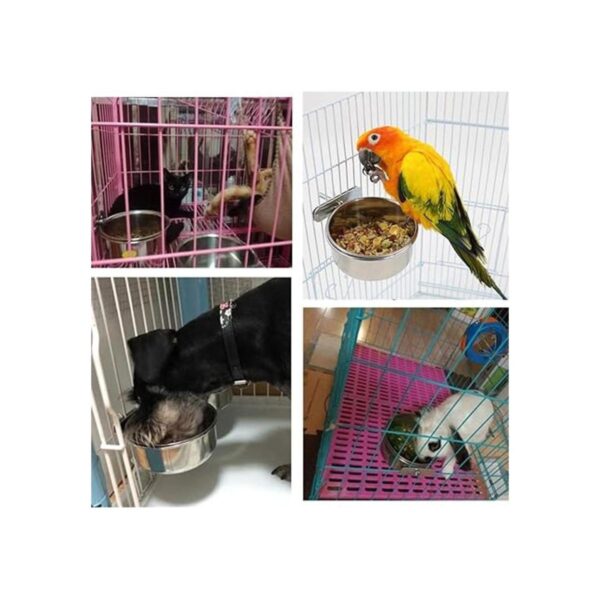 Cuenco de agua para alimentos para mascotas con soporte de