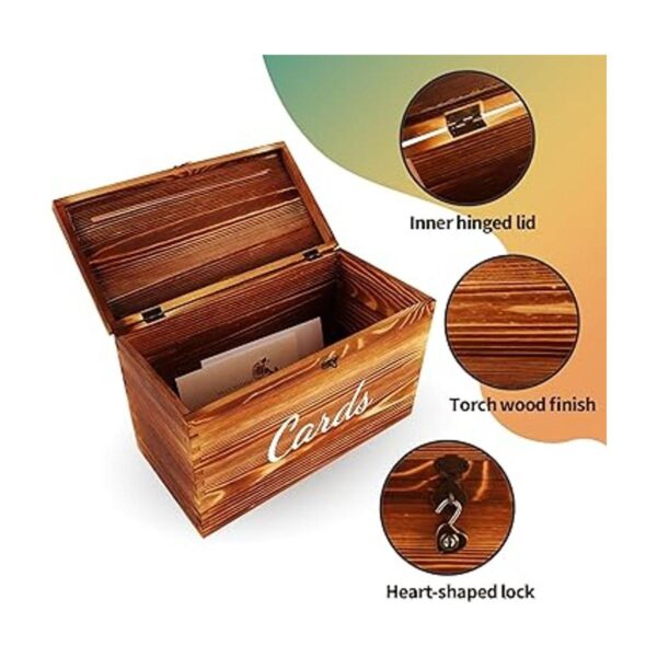 Wongblee Caja de tarjetas de boda caja de tarjetas de_4