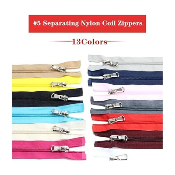 13 cremalleras separables de nailon de 15.7 in para_2