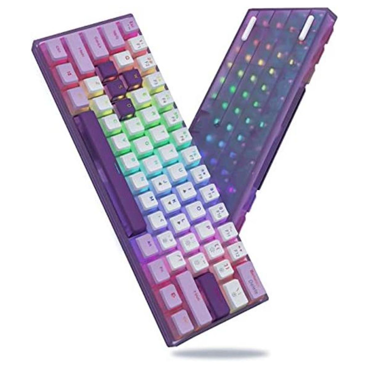 Womier WK61 Teclado morado Teclado mecánico 60