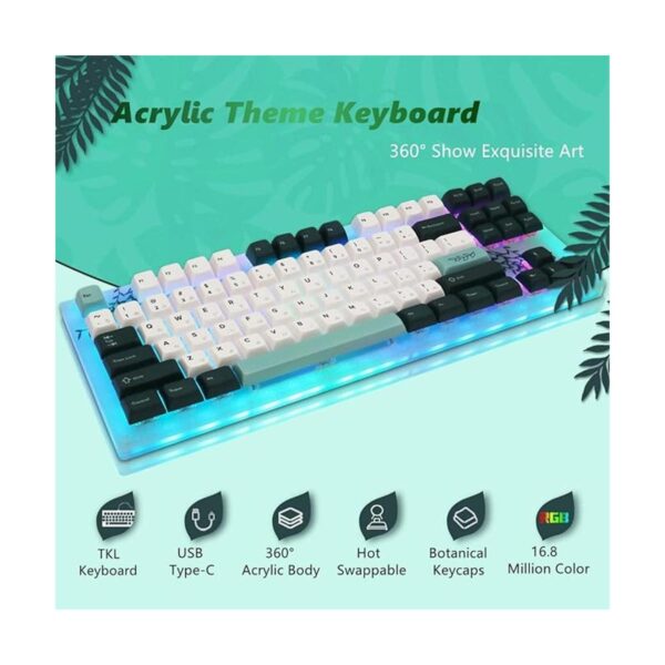 Womier Teclado K87 TKL teclado mecánico intercambiable en_2