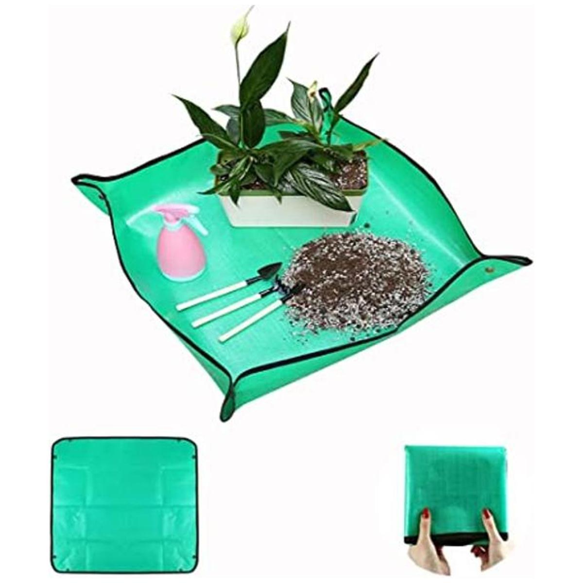 Tapete grande de 39.4 x 39.4 pulgadas para plantas de