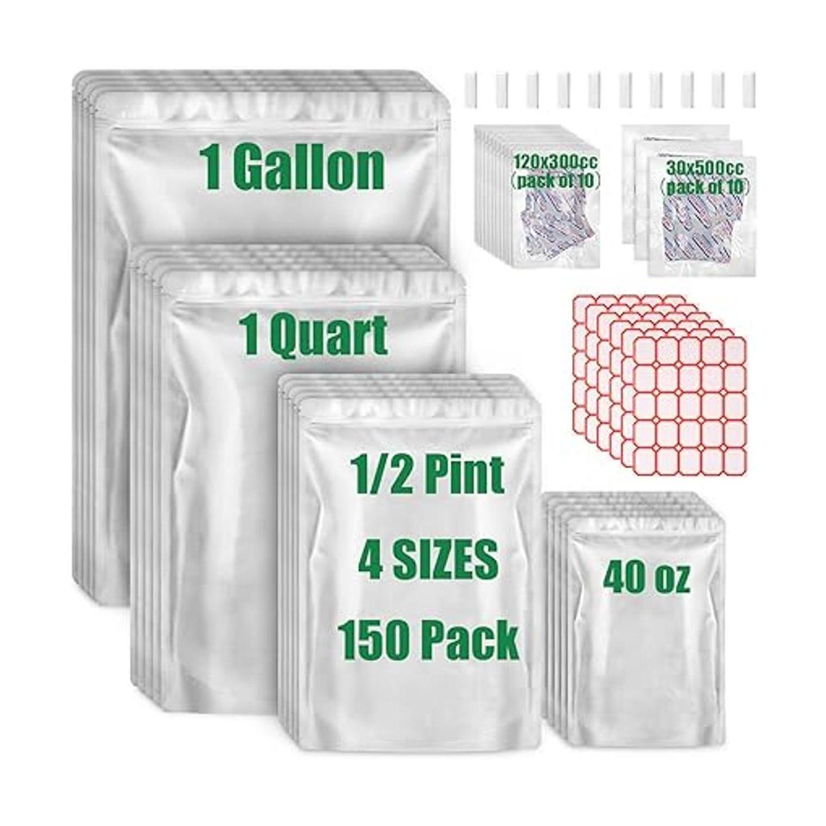 Bolsas de Mylar de 10.5 mil 150 mil para almacenamiento