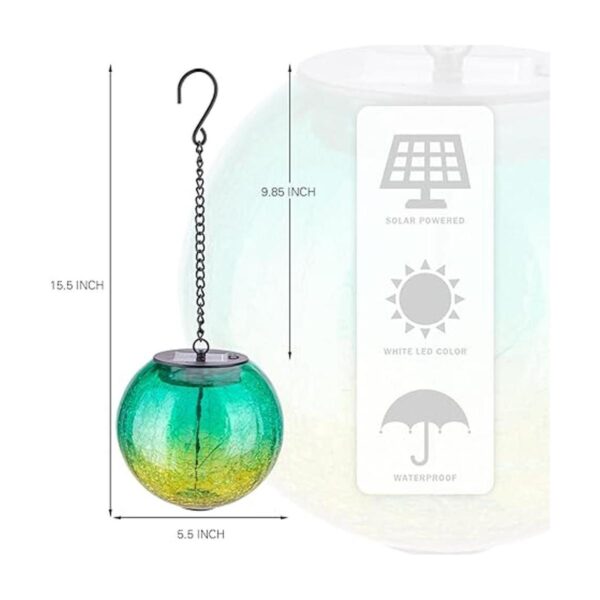 Farol solar colgante con bola de mirada solar luces de_2