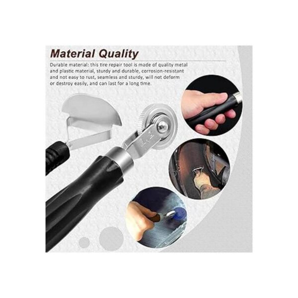 Wokape Kit de parches de neumáticos resistente incluye