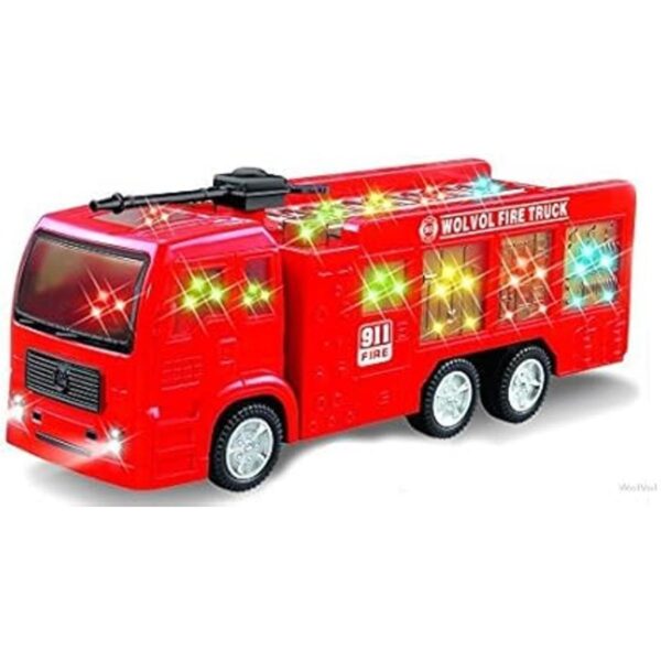 Coche de bomberos de juguete con luces y sirenas 3D_6