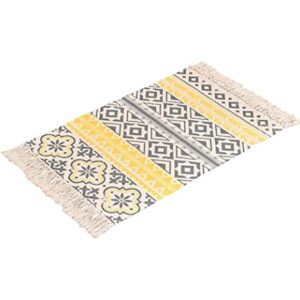 Wolala Home Alfombra de algodón contemporánea tejida a_1
