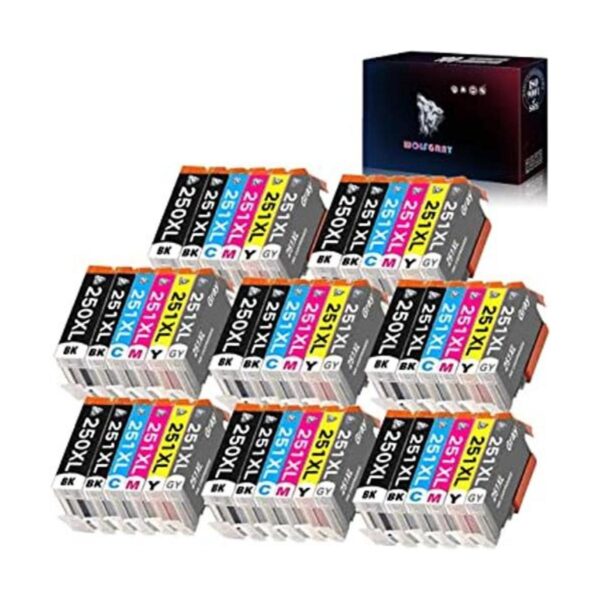 Wolfgray Cartucho de tinta compatible para Canon PGI250